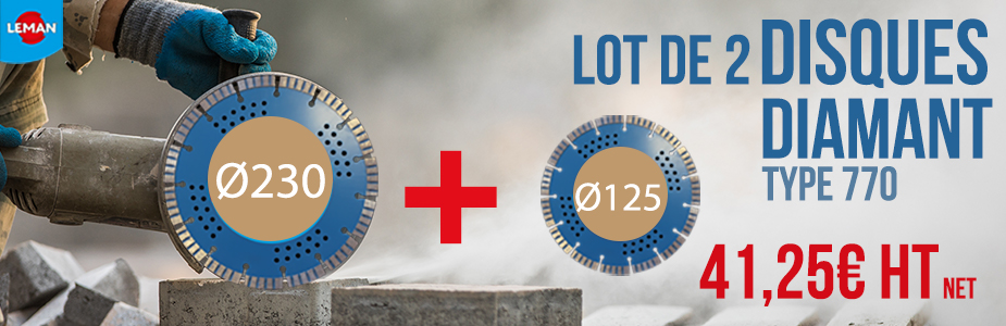 Lot de 2 disques Diamant