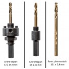 Supports Trépan + Foret Pilote - Série Standard 