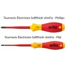 Tournevis Électricien Softfinish slimFix - Plat et Phillips
