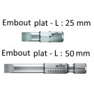 Embout Plats - 25 et 50 mm