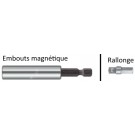 Porte-Embout Magnétique + Rallonge pour Clé à Douilles 