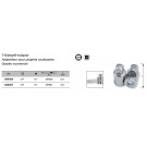 AUGMENTATEUR 3/8F-1/2M P/POIGNEE COULIS.
