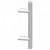 Ensemble Poignée en Applique avec Supports Inclinés Inox - DIVA XXI