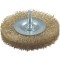 161527 - brosse circulaire irculaires à fils d'acier ondulés et laitonnés