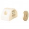 Aimant de placard d'angle "FA" coloris blanc