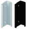 Finitions gris alu mat et noir foncé mat
